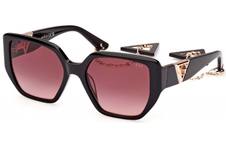 Gafas de Sol - Guess - GU7892 - 01T  SHINY BLACK // BURGUNDY GRADIENT