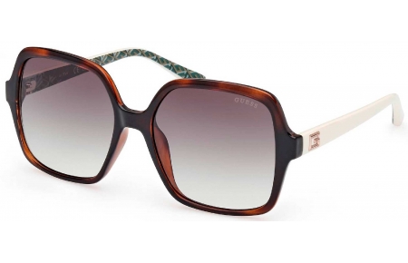 Gafas de Sol - Guess - GU7921-H - 52P  DARK HAVANA // GREEN GRADIENT