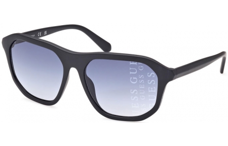 Lunettes de soleil - Guess - GU00057 - 02W  MATTE BLACK // BLUE GRADIENT