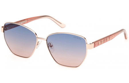 Gafas de Sol - Guess - GU00102 - 28W  SHINY ROSE GOLD // BLUE GRADIENT