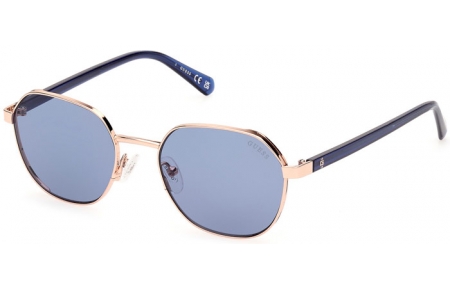 Sunglasses - Guess - GU00116 - 28V  SHINY ROSE GOLD // BLUE