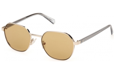 Lunettes de soleil - Guess - GU00116 - 32E  SHINY PALE GOLD // LIGHT BROWN