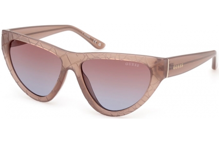 Lunettes de soleil - Guess - GU00151 - 57F  SHINY BEIGE // BROWN GRADIENT