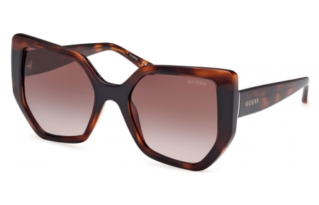Lunettes de soleil - Guess - GU00154 - 52F  DARK HAVANA // BROWN GRADIENT
