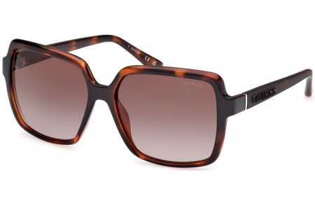 Lunettes de soleil - Guess - GU00157 - 52F  DARK HAVANA // BROWN GRADIENT