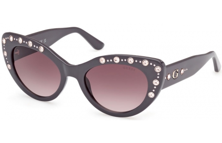 Lunettes de soleil - Guess - GU00163 - 20F  SHINY GREY // BROWN GRADIENT