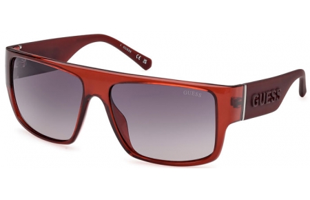 Lunettes de soleil - Guess - GU00165 - 66B  SHINY DARK RED // GREY GRADIENT
