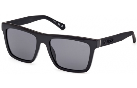Sunglasses - Guess - GU00166 - 01A  SHINY BLACK // GREY