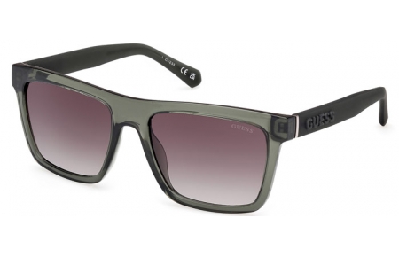 Lunettes de soleil - Guess - GU00166 - 96P  SHINY DARK GREEN // GREEN GRADIENT
