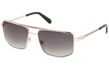Lunettes de soleil - Guess - GU00208 - 32P  SHINY PALE GOLD // GREEN GRADIENT