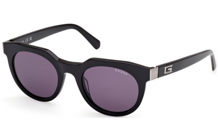 Lunettes de soleil - Guess - GU00214 - 01A  SHINY BLACK // GREY