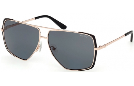 Gafas de Sol - Guess - GU00220 - 02A  MATTE BLACK GOLD // SMOKED