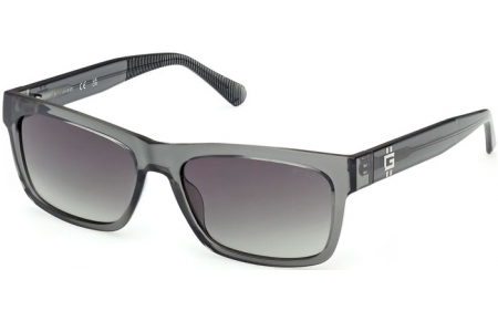 Gafas de Sol - Guess - GU00221 - 20B  SHINY GREY // SMOKED GRADIENT