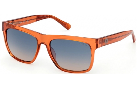 Gafas de Sol - Guess - GU00222 - 42X  SHINY DARK ORANGE // BLUE GRADIENT