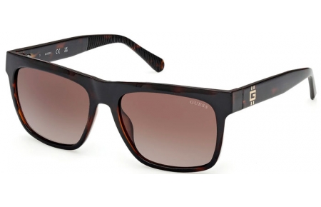 Lunettes de soleil - Guess - GU00222 - 52F  DARK HAVANA // BROWN GRADIENT