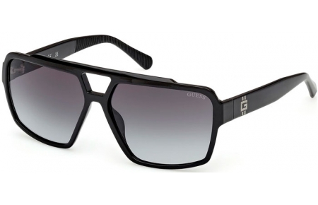 Gafas de Sol - Guess - GU00223 - 01B  SHINY BLACK // SMOKED GRADIENT