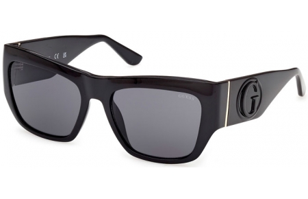 Lunettes de soleil - Guess - GU00252 - 01A  SHINY BLACK // GREY