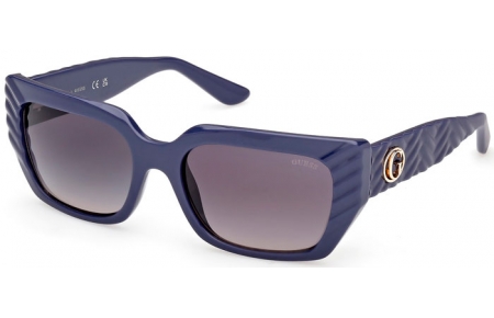 Lunettes de soleil - Guess - GU00254 - 90B  SHINY BLUE // GREY GRADIENT