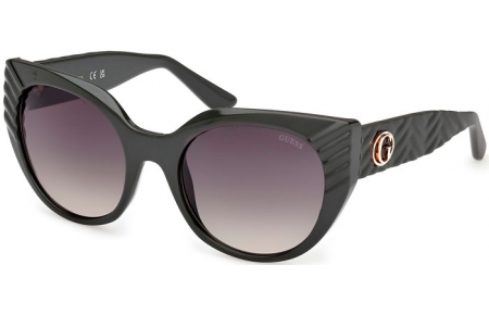 Lunettes de soleil - Guess - GU00255 - 96P  SHINY DARK GREEN // GREEN GRADIENT