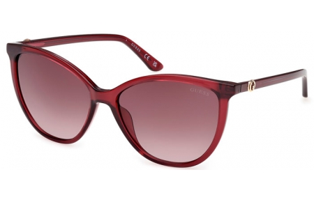 Gafas de Sol - Guess - GU00256 - 69F  SHINY BURGUNDY // BROWN GRADIENT