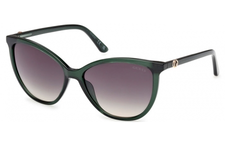 Lunettes de soleil - Guess - GU00256 - 96P  SHINY DARK GREEN // GREEN GRADIENT