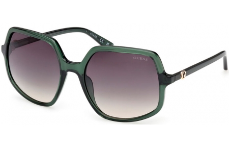 Lunettes de soleil - Guess - GU00257 - 96P  SHINY DARK GREEN // GREEN GRADIENT
