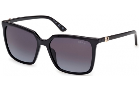 Lunettes de soleil - Guess - GU00258 - 01B  SHINY BLACK // GREY GRADIENT
