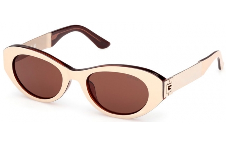 Lunettes de soleil - Guess - GU00261-H - 25E  SHINY IVORY // BROWN