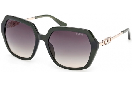 Sunglasses - Guess - GU00267 - 96P  SHINY DARK GREEN // GREEN GRADIENT