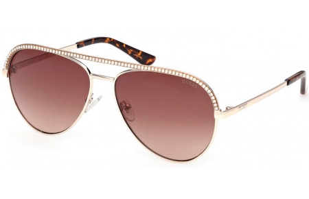 Sunglasses - Guess - GU00271 - 32F  SHINY PALE GOLD // BROWN GRADIENT