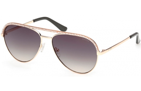 Lunettes de soleil - Guess - GU00271 - 32P  SHINY PALE GOLD // GREEN GRADIENT