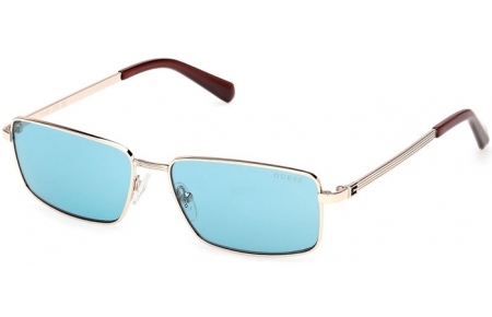 Lunettes de soleil - Guess - GU00273 - 32V  SHINY PALE GOLD // LIGHT BLUE