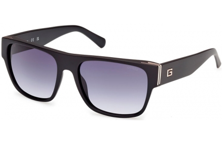 Sunglasses - Guess - GU00277 - 02W  MATTE BLACK SILVER // BLUE GRADIENT