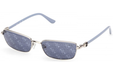Gafas de Sol - Guess - GU00290 - 10X  SHINY LIGHT RUTHENIUM // BLUE MIRROR DECORED