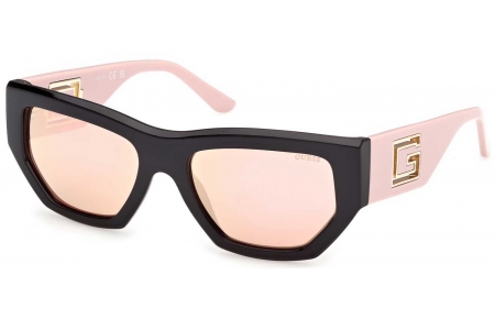 Gafas de Sol - Guess - GU00291 - 05U  SHINY BLACK // LIGHT BURGUNDY