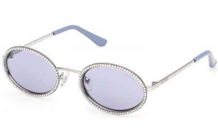 Gafas de Sol - Guess - GU00295 - 10V  SHINY LIGHT RUTHENIUM // BLUE
