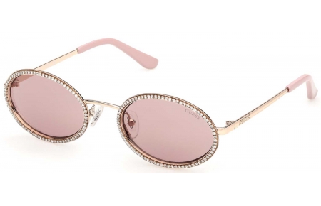 Gafas de Sol - Guess - GU00295 - 32S  SHINY GOLD // LIGHT BURGUNDY