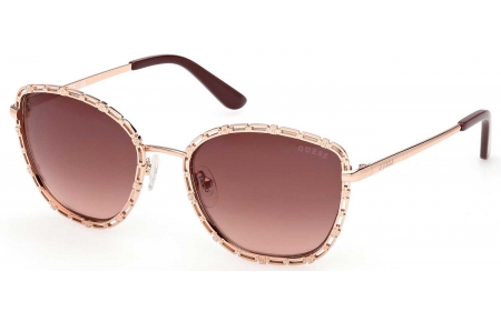Gafas de Sol - Guess - GU00297 - 28F  SHINY ROSE GOLD // BROWN GRADIENT