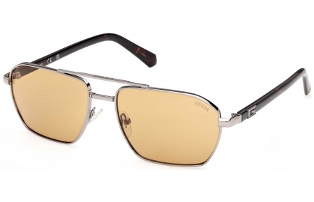 Gafas de Sol - Guess - GU00301 - 08E  SHINY LIGHT RUTHENIUM // LIGHT BROWN