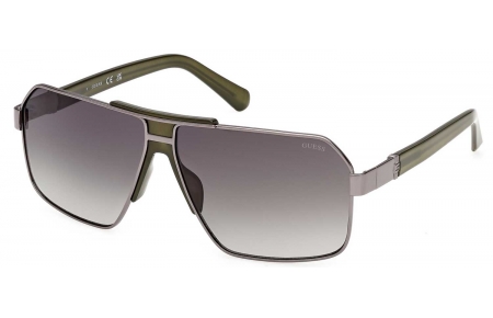 Gafas de Sol - Guess - GU00305 - 08P  SHINY DARK RUTHENIUM // GREEN GRADIENT