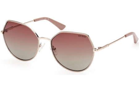 Sunglasses - Guess - GU7867 - 32T  SHINY GOLD // BURGUNDY GRADIENT
