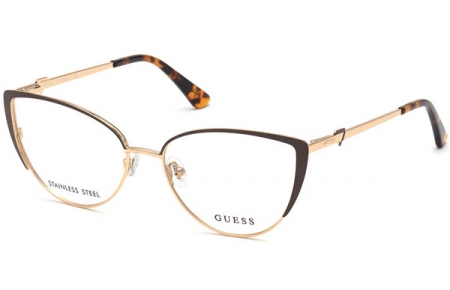 Frames - Guess - GU2813 - 049  MATTE GOLD DARK BROWN