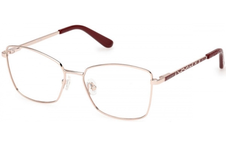 Frames - Guess - GU50170 - 033  SHINY PALE GOLD MATTE BURGUNDY