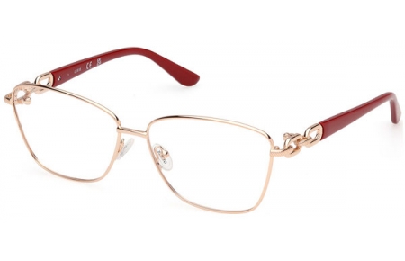 Frames - Guess - GU50179 - 032  SHINY PALE GOLD SHINY BURGUNDY