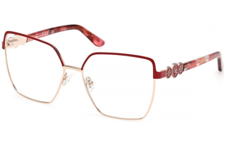 Lunettes de vue - Guess - GU50229 - 067  MATTE DARK RED GOLD