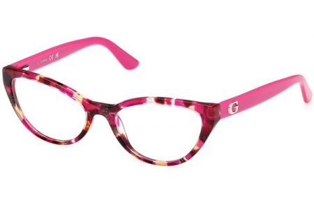 Lunettes de vue - Guess - GU50236 - 078  HAVANA FUCHSIA