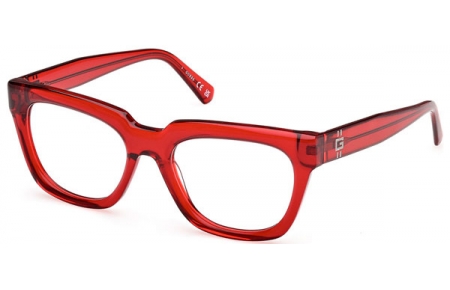 Monturas - Guess - GU50238 - 066  SHINY TRANSPARENT RED