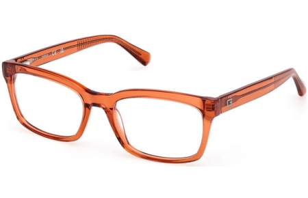 Monturas - Guess - GU50252 - 042  SHINY TRANSPARENT ORANGE