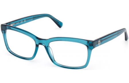 Frames - Guess - GU50252 - 087  SHINY TRANSPARENT TURQUOISE