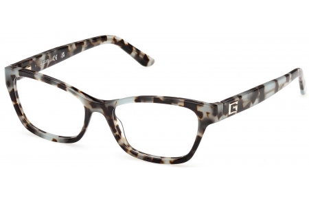 Monturas - Guess - GU50353 - 086  HAVANA LIGHT BLUE